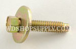 Zinc and Yellow Finish Metric Dog Point Body Bolts